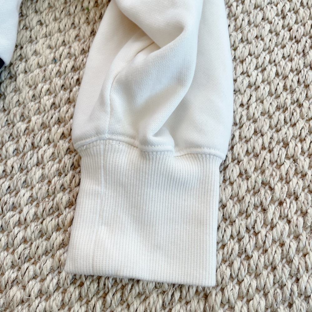Fabletics year round snap pullover Blue and White Women's Sweatshirt XS cropped - Picture 5 of 8